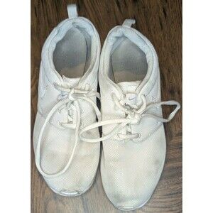 NIKE ROSHE ONE (GS) 599729-102 WHITE/WHITE-WOLF GREY YOUTH SHOE SIZE 7